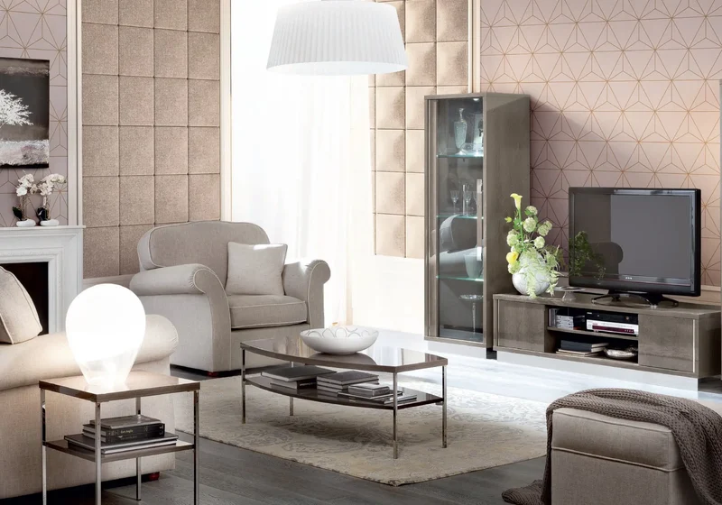 Ensemble meuble TV bouleau NARA