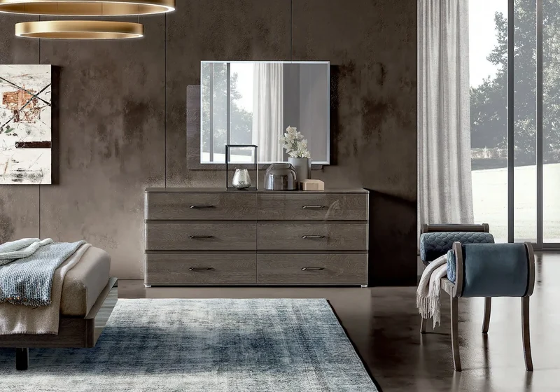 Chambre complète modern bouleau LOLY