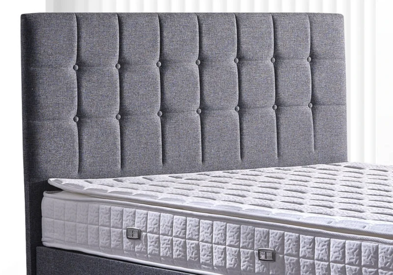 Lit coffre complet avec matelas tête de lit - STAR