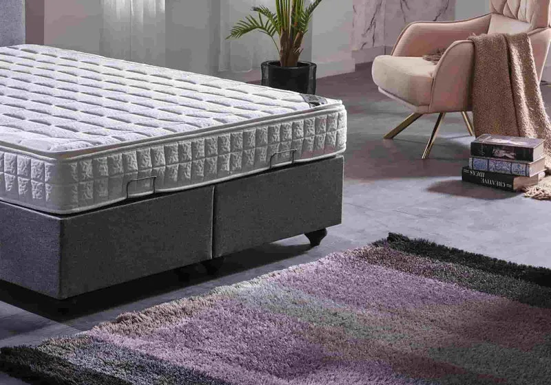 Tête de lit matelassé gris STAR