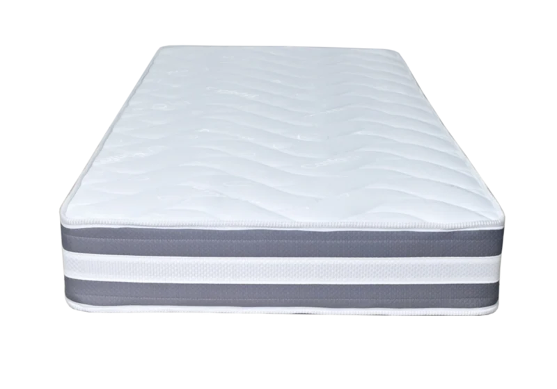 Matelas mousse confort aéré 20 cm - Perle