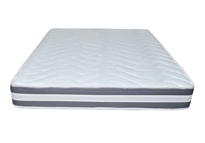 Matelas mousse confort aéré 20 cm - Perle