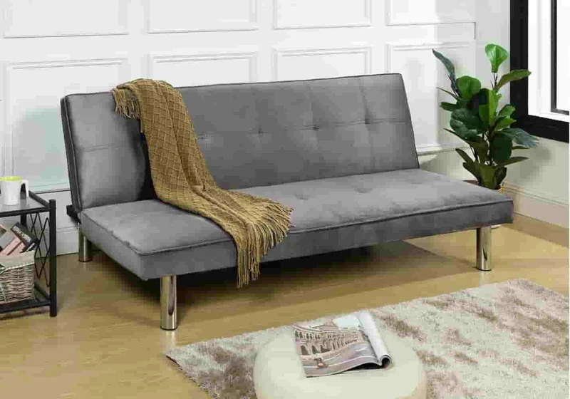 Banc convertible chromé anthracite - Antha