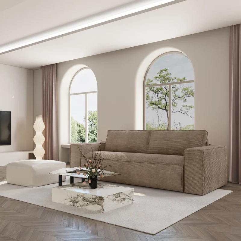 Canapé Convertible Joan Couchage 140 cm