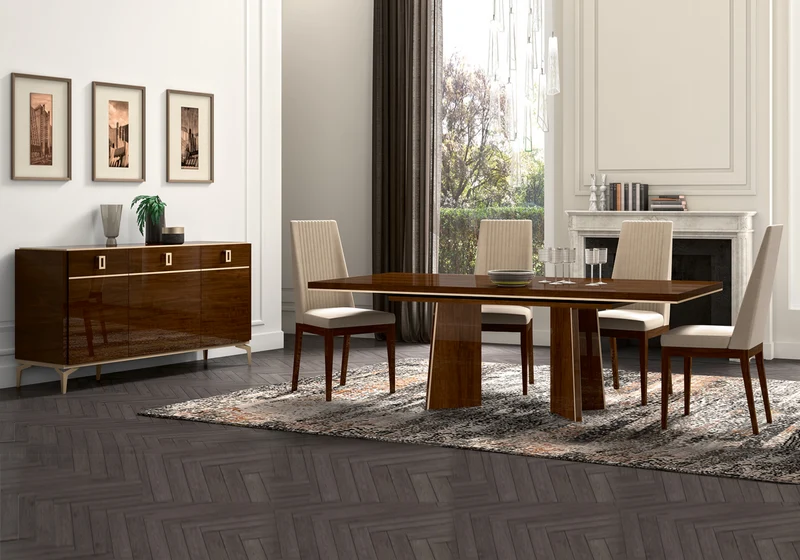 Table extensible 180–225 cm noyer – Eva