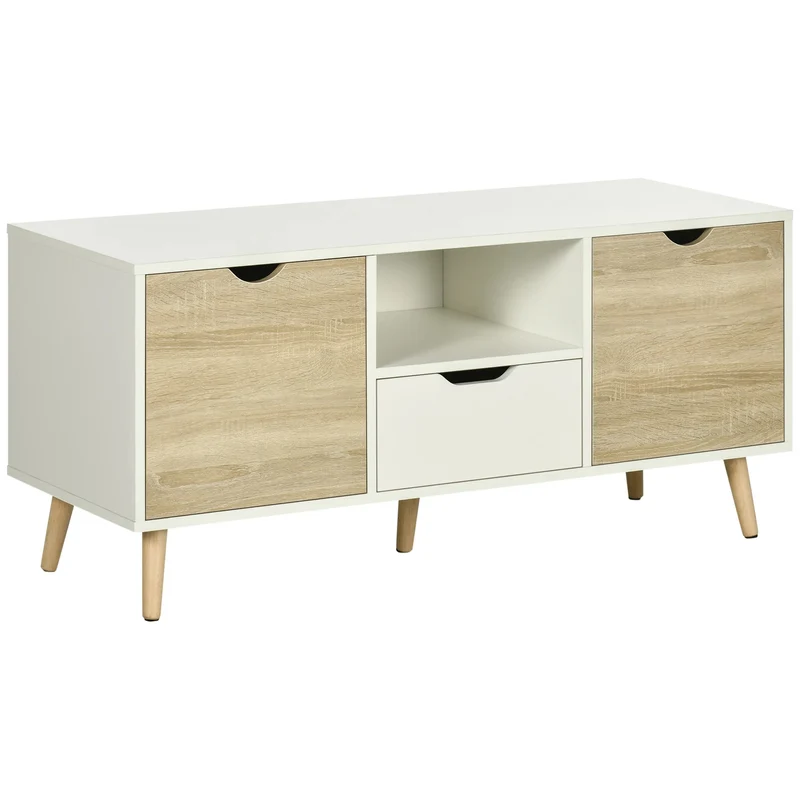 Lenny Meuble TV 110 cm avec 1 niche, 1 tiroir et 2 portes