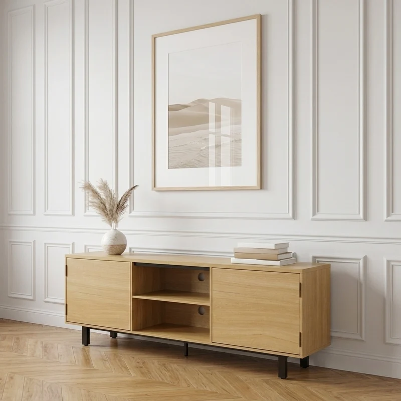 Jane Meuble TV 160 cm avec rangements