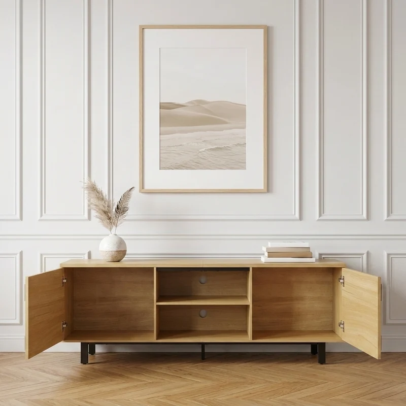 Jane Meuble TV 160 cm avec rangements