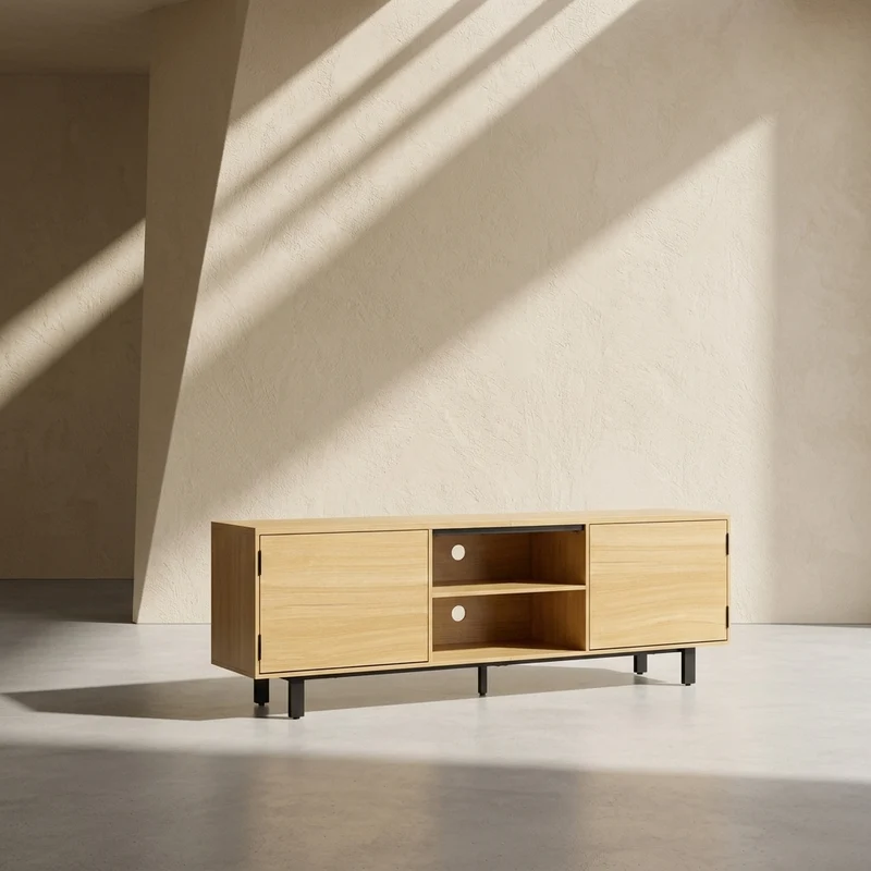 Jane Meuble TV 160 cm avec rangements