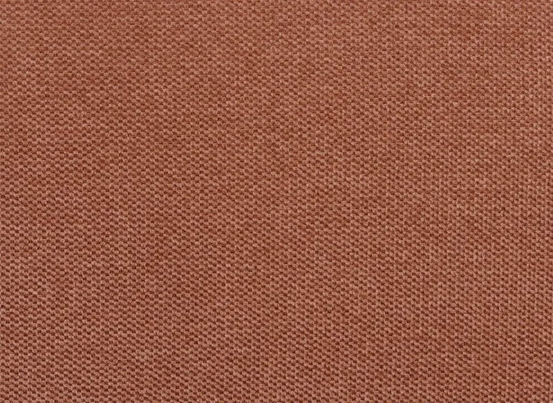 Canapé d'angle convertible avec coffre en tissu terracotta HAVEN - Angle gauche