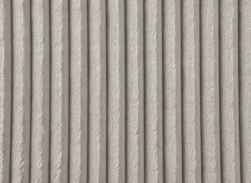 Canapé d'angle réversible convertible avec coffre en velours côtelé épais taupe NOELIA