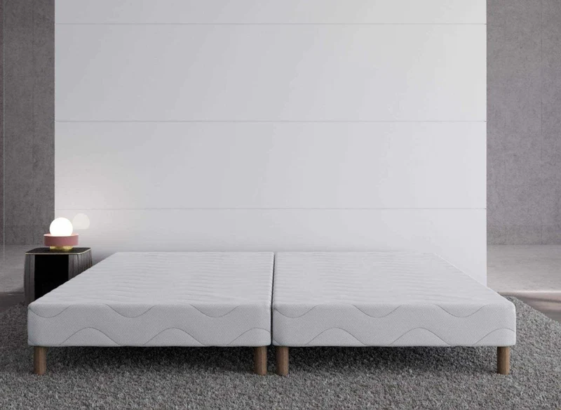 Sommier tapissier 160 X 200 cm + 8 pieds (2x 80x200cm)
