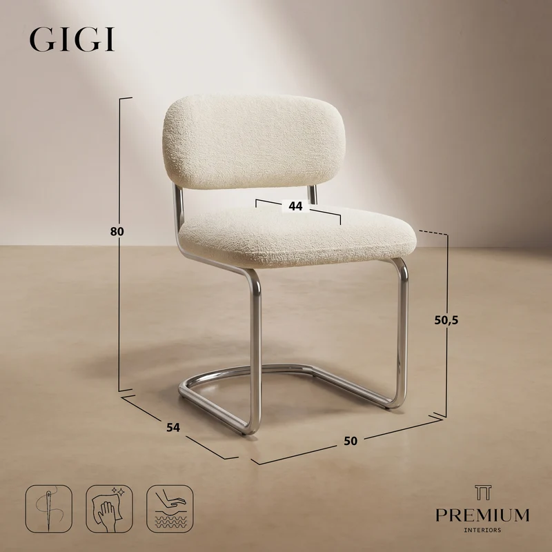GIGI Lot de 2 chaises
