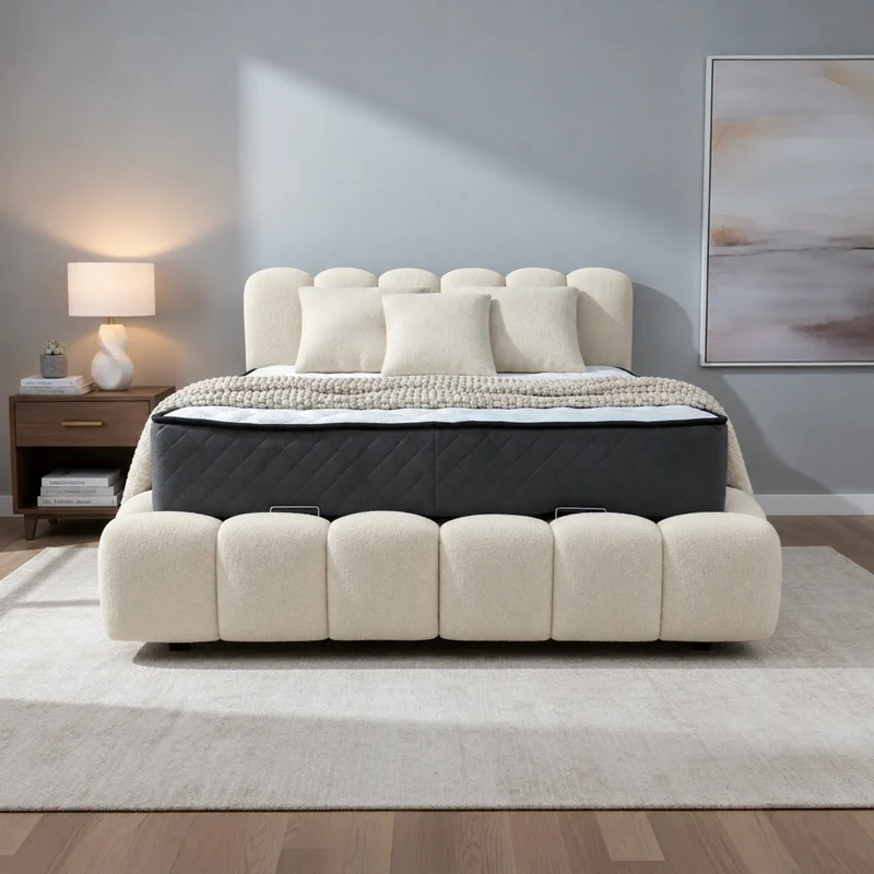Lit coffre Bubble Toronto 160x200 | Leader Meubles