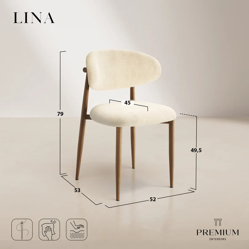 LINA lot de 2 chaises