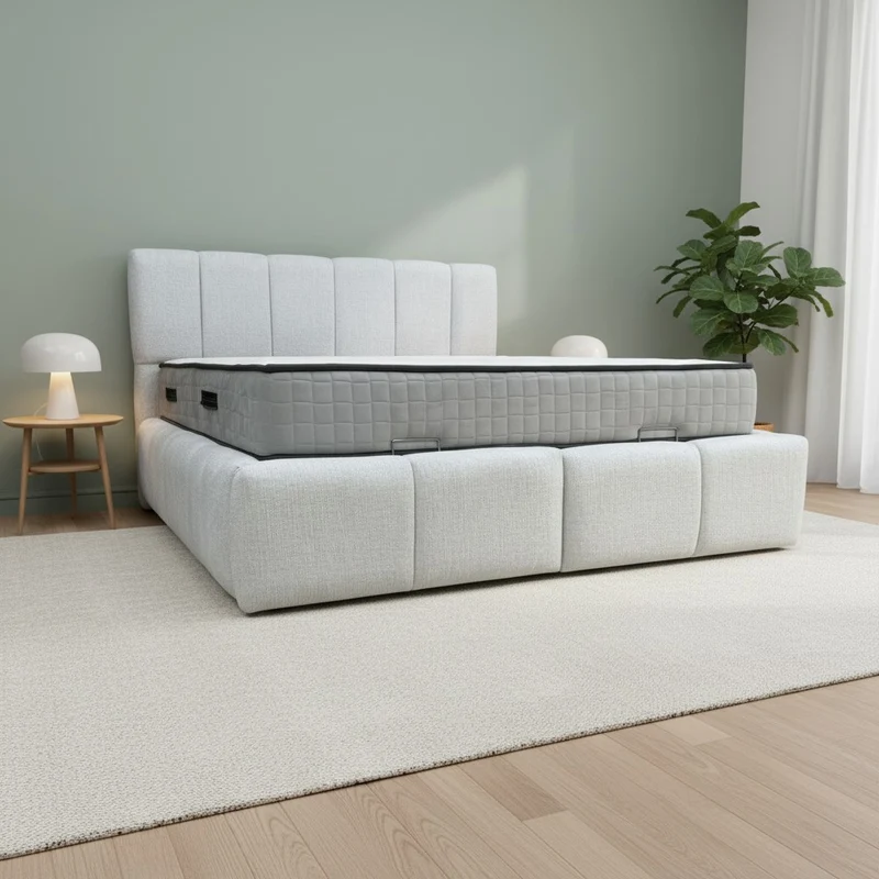 Lit coffre Bubble Mila 140x190 | Leader Meubles