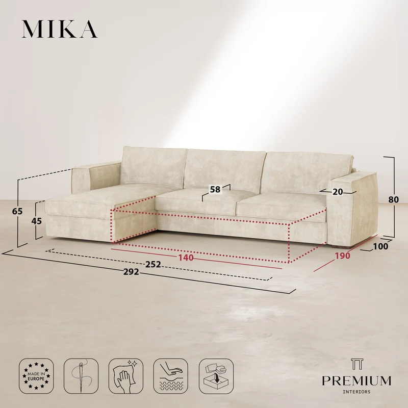 MIKA angle gauche convertible