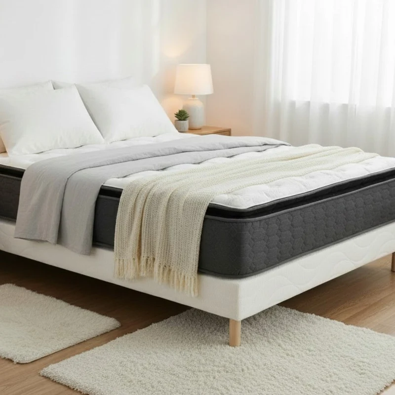Sommier + Matelas Premium 30-32cm (ressorts ensachés) | Leader Meubles