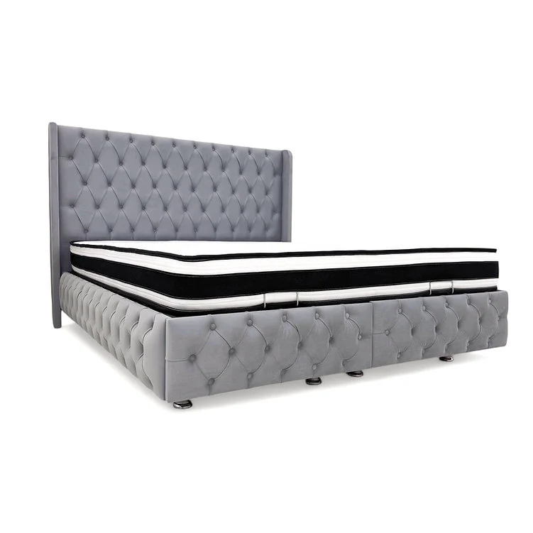 Lit coffre Veneto full-capitonné 180x200