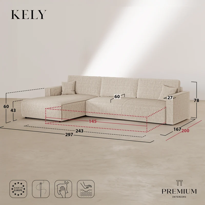 KELY angle gauche convertible