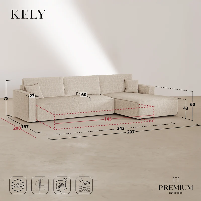 KELY angle droit convertible