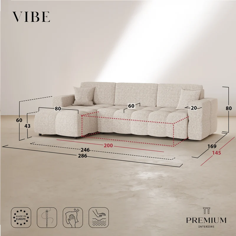 VIBE angle gauche convertible