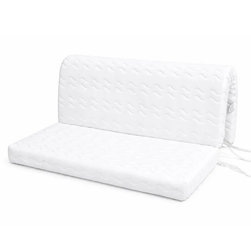 Canapé convertible BZ épicéa massif sculpté 140 x 190 cm courchevel grenat | Aspin