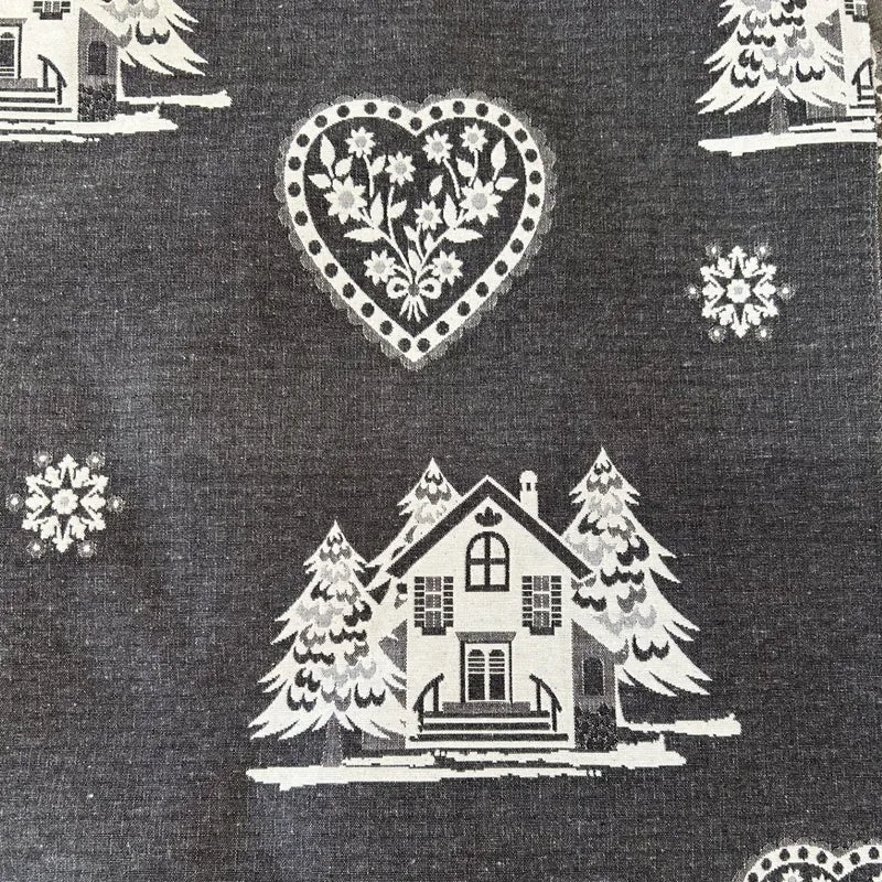 Clic clac 140 x 190 cm épicéa huilé miel et tissu courchevel gris | Aspin