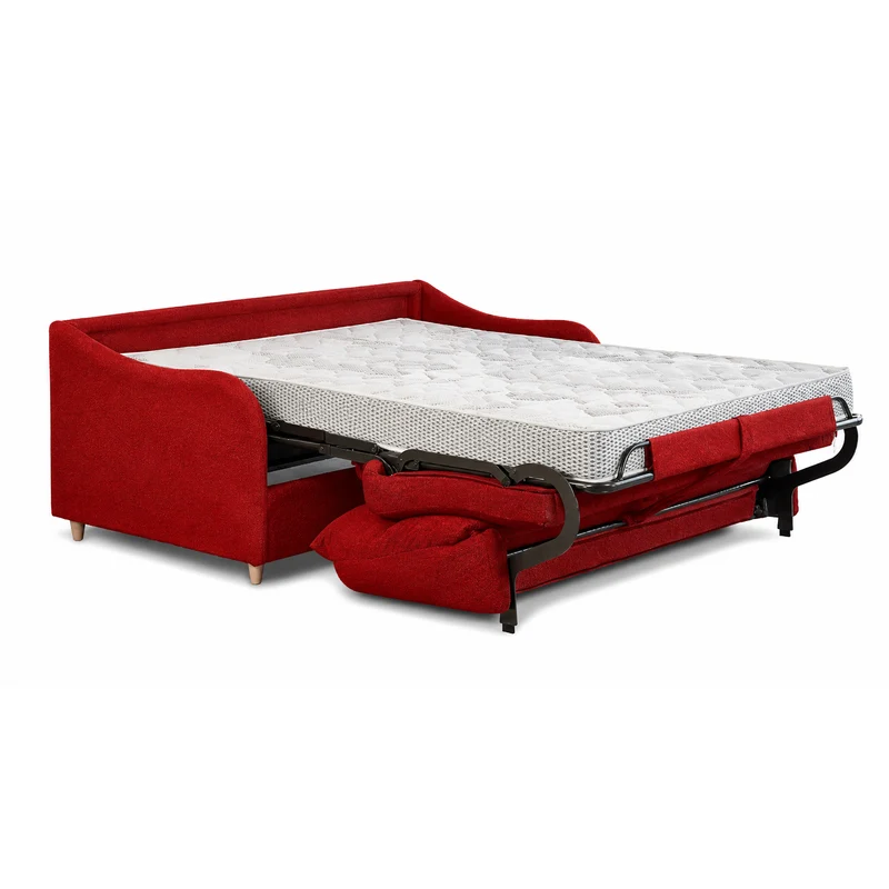 Canapé convertible express 140 cm rouge | Myrtille