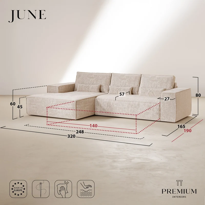 JUNE angle gauche convertible express