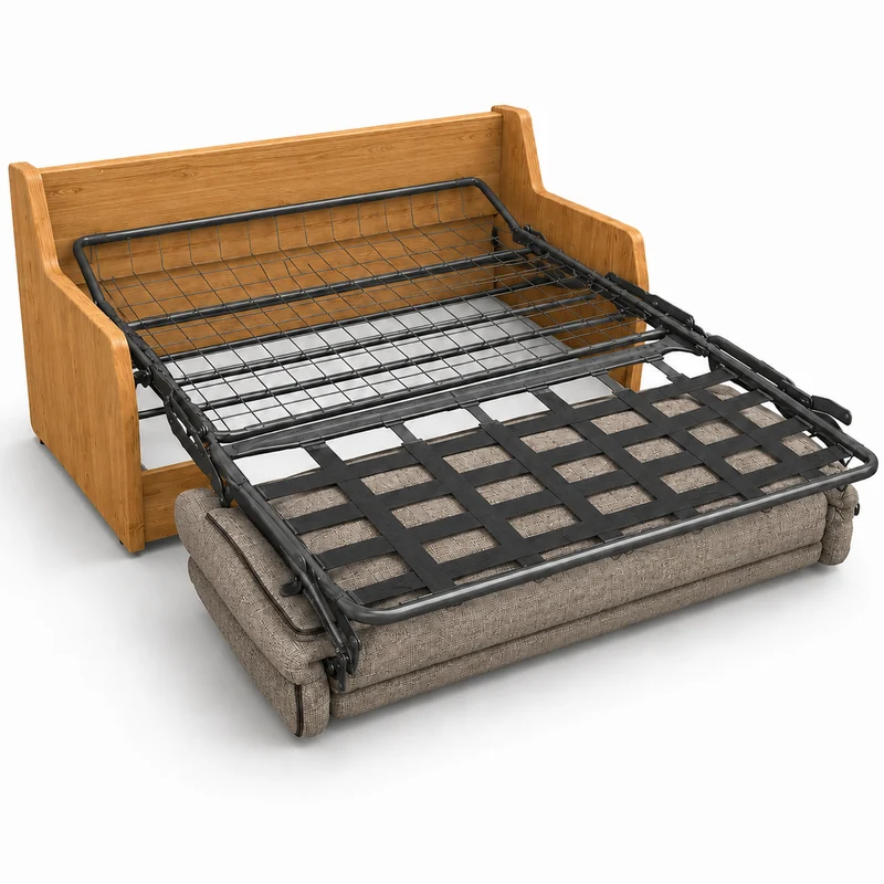 Canapé convertible express chocolat 140 cm | Refuge