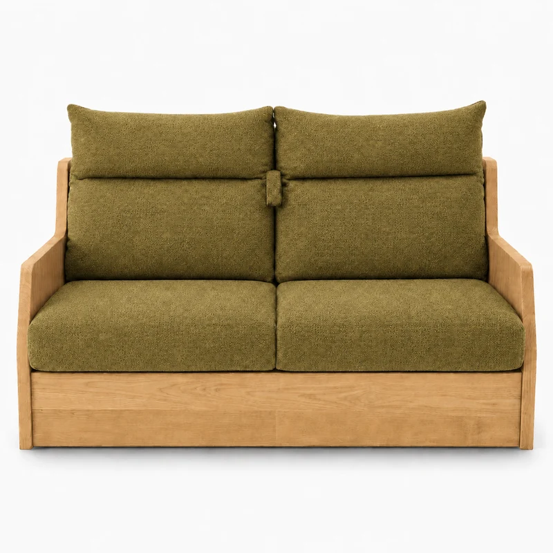 Canapé convertible express vert 140 cm | Refuge