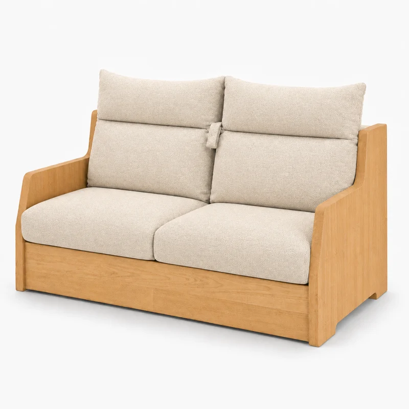Canapé convertible express écru 160 cm | Refuge