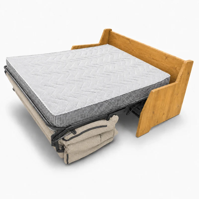 Canapé convertible express écru 160 cm | Refuge