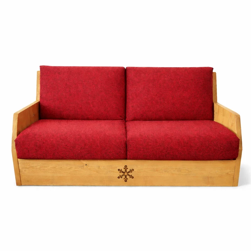 Canapé convertible express 160 cm CERVIN rouge