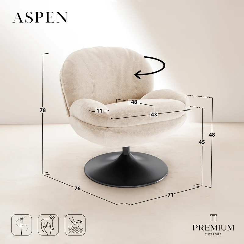 ASPEN fauteuil pivotant