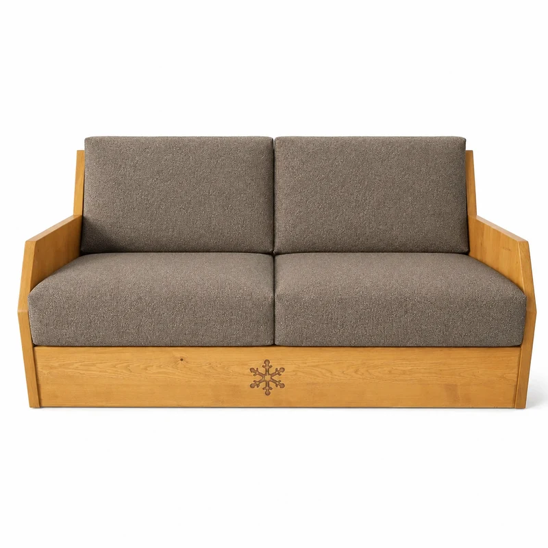 Canapé convertible express 160 cm CERVIN chocolat