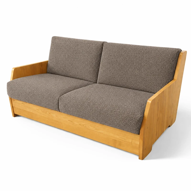 Canapé convertible express 140 cm CERVIN chocolat