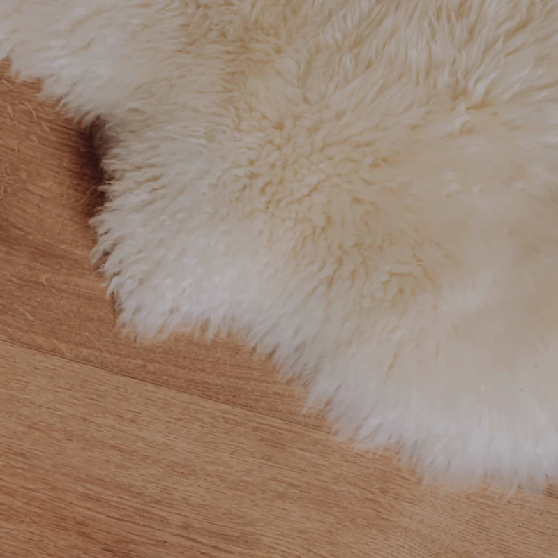 Tapis mouton - blanc