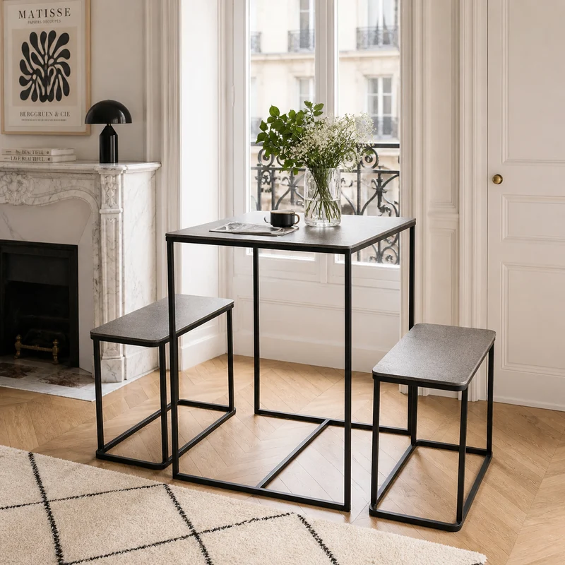 Table Avec 2 bancs