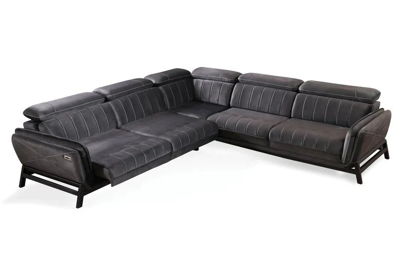 Canapé Turc Angle Relax USB Anthracite – MONA