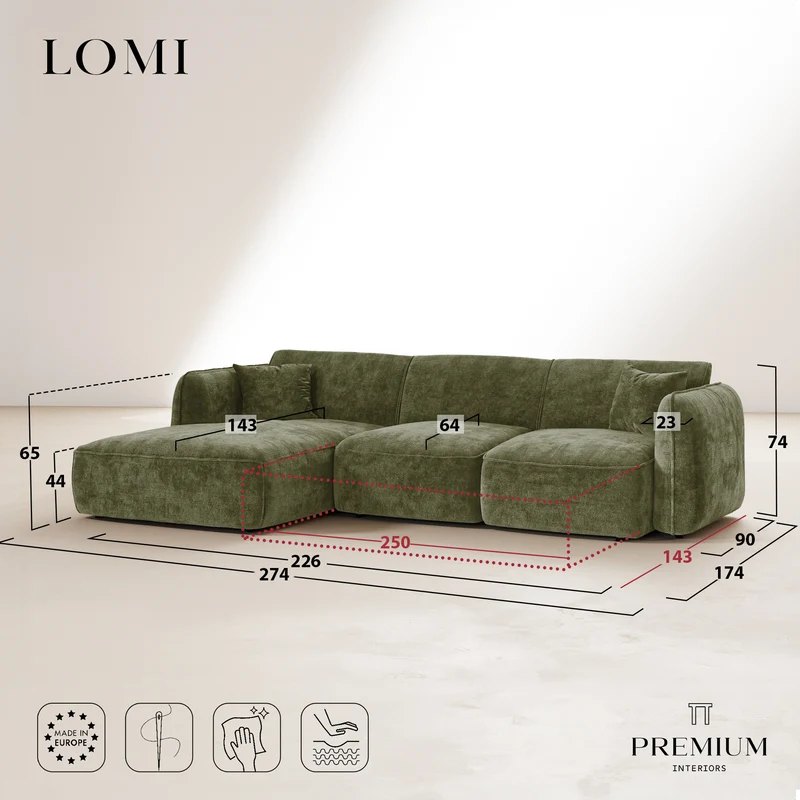 LOMI angle gauche convertible