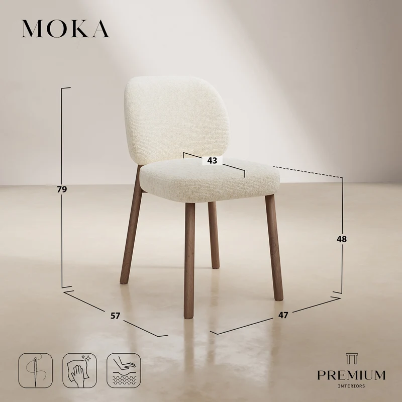 MOKA lot de 2 chaises