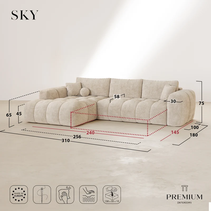 SKY angle gauche convertible