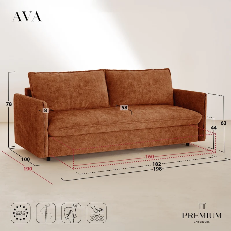 AVA convertible 3 places