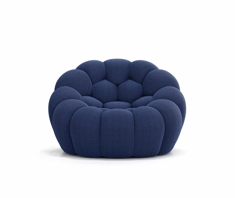 Lund Mini - Fauteuil Bubble Compressé Bleu Nuit