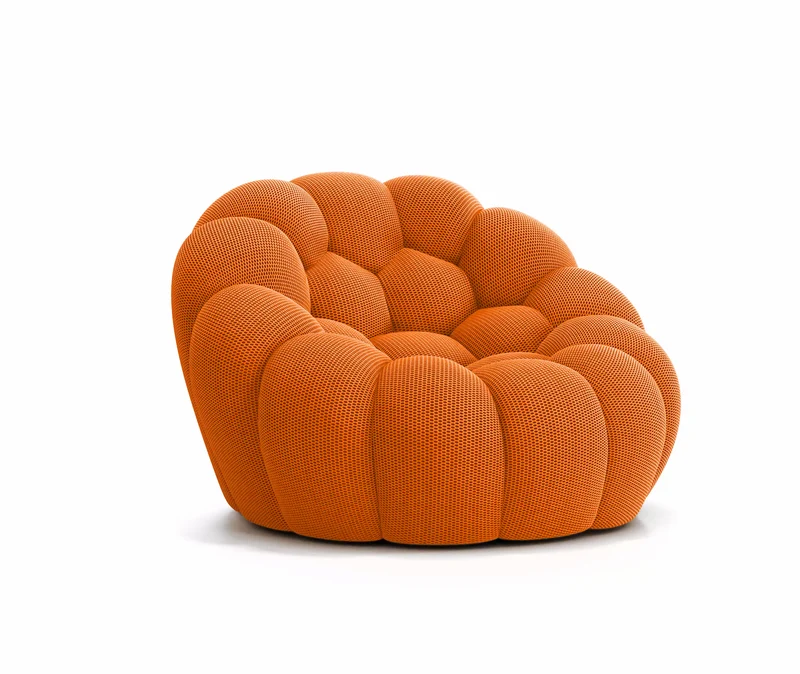 Lund Mini - Fauteuil Bubble Compressé Orange