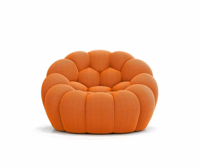 Lund Mini - Fauteuil Bubble Compressé Orange