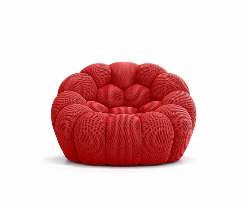 Lund Mini - Fauteuil Bubble Compressé Rouge