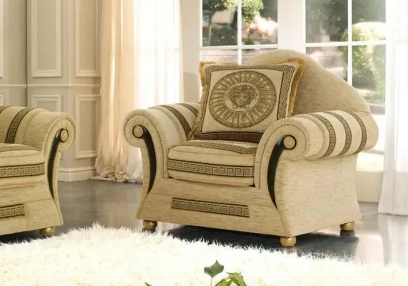 Canapé tissu versace médusa VERSA